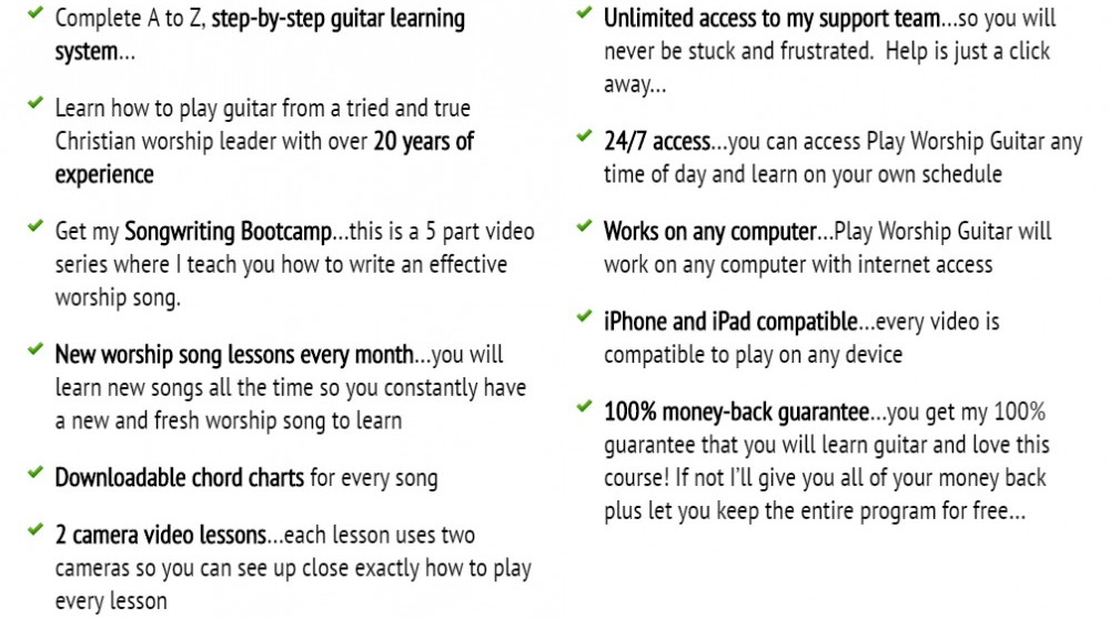 Play worship guitar review