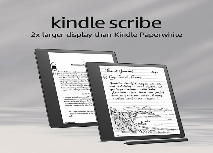 Kindle Scribe an e-reader and a digital notebook